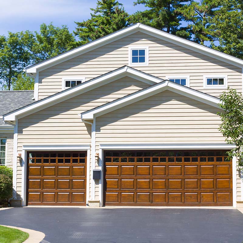 Traditional American Home with Garage
